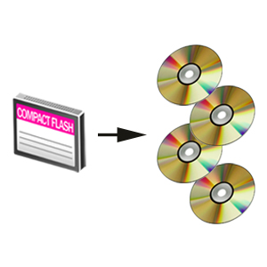 disc spanning distributes data to multiple target discs if copying a large file capacity flash media